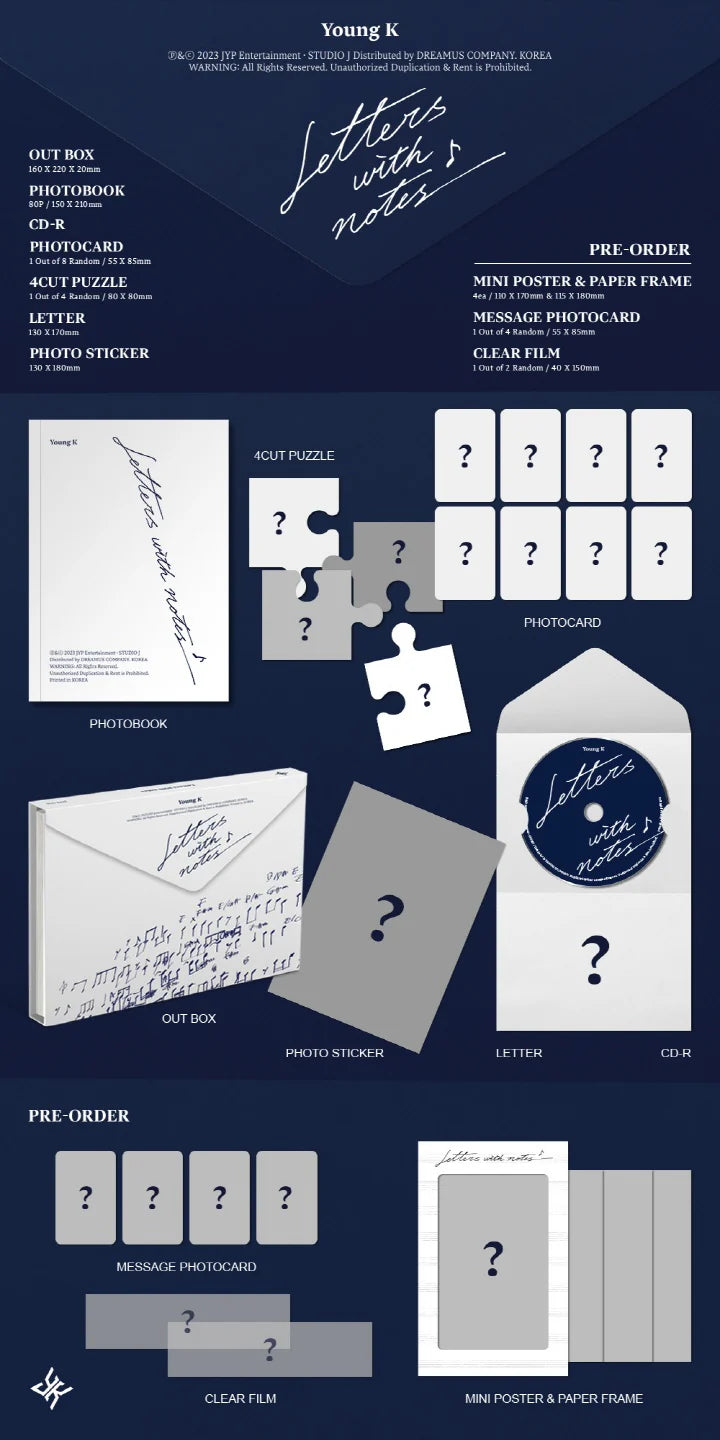 YOUNG K (DAY6) - [LETTERS WITH NOTES]