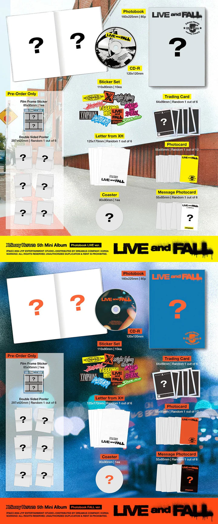 XDINARY HEROES - [LIVE AND FALL] 5th Mini Album