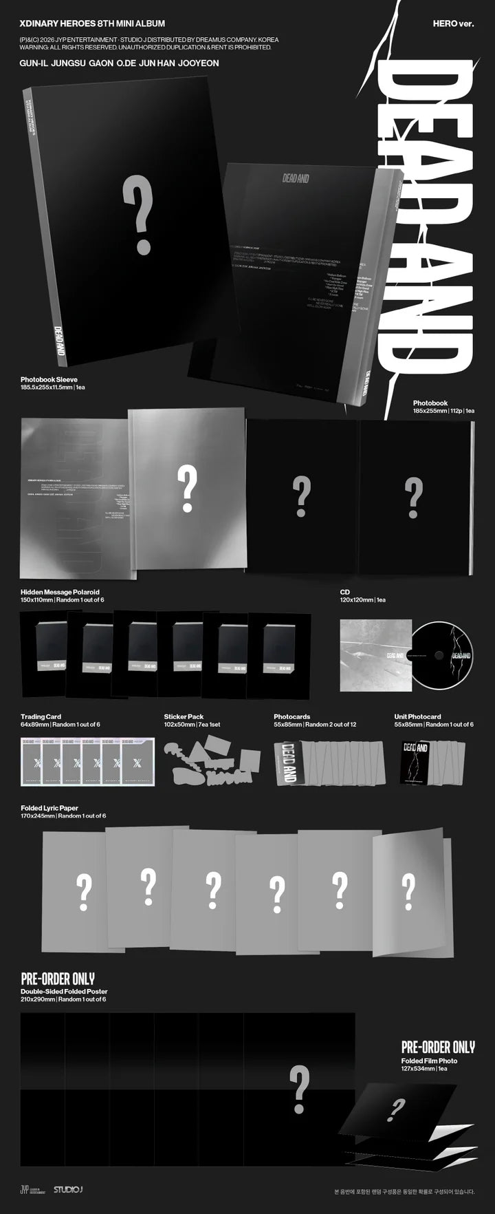 Xdinary Heroes - [DEAD AND] 8th Mini Album PHOTOBOOK Version