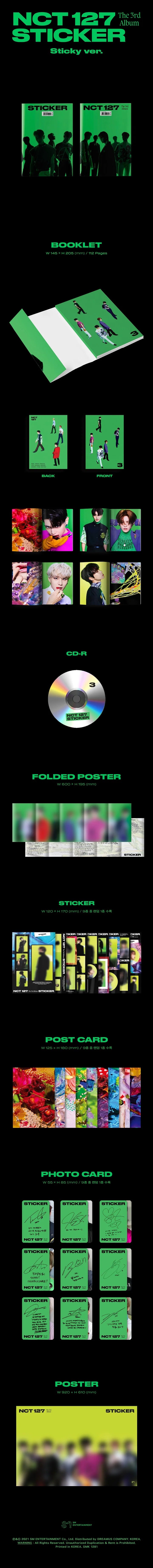 NCT 127 - [STICKER] 3rd Album