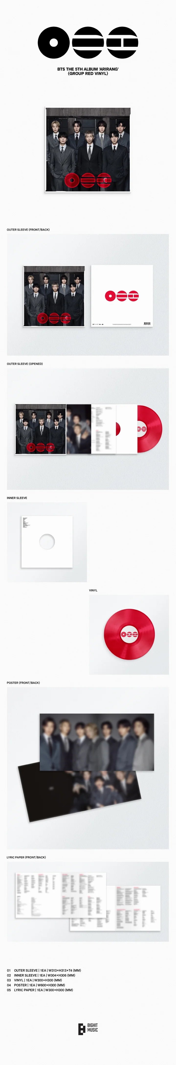 BTS - [ARIRANG] 5th Album STANDARD VINYL Version