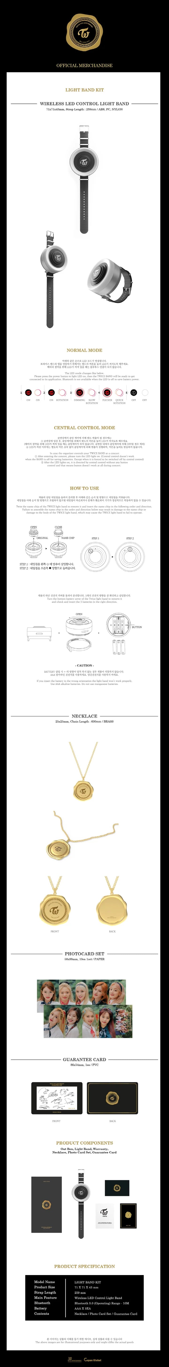 TWICE 5th Anniversary Official Merchandise - Light Band Kit