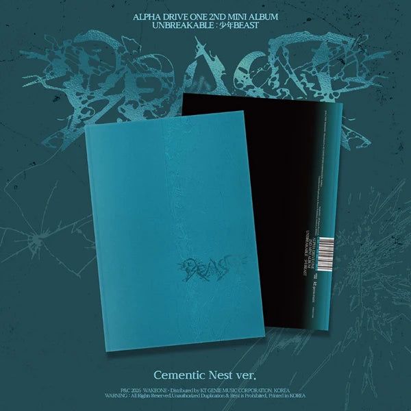 (PRE-ORDER) ALPHA DRIVE ONE - [UNBREAKABLE : 少年BEAST] 2nd Mini Album CEMENTIC NEST Version