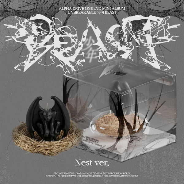 (PRE-ORDER) ALPHA DRIVE ONE - [UNBREAKABLE : 少年BEAST] 2nd Mini Album NEST Version