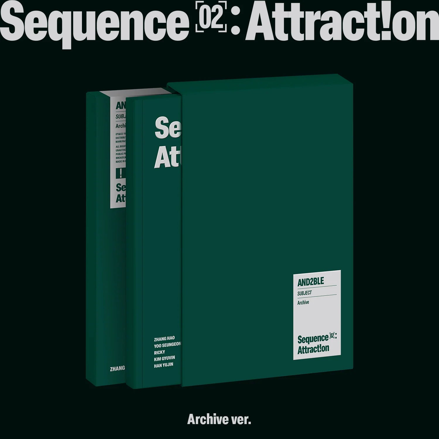 (PRE-ORDER) AND2BLE - [SEQUENCE 02: ATTRACTION] 2nd Mini Album PHOTOBOOK Version (RANDOM)