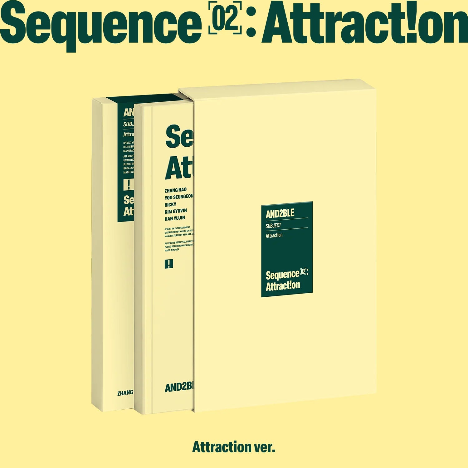 (PRE-ORDER) AND2BLE - [SEQUENCE 02: ATTRACTION] 2nd Mini Album PHOTOBOOK Version (RANDOM)