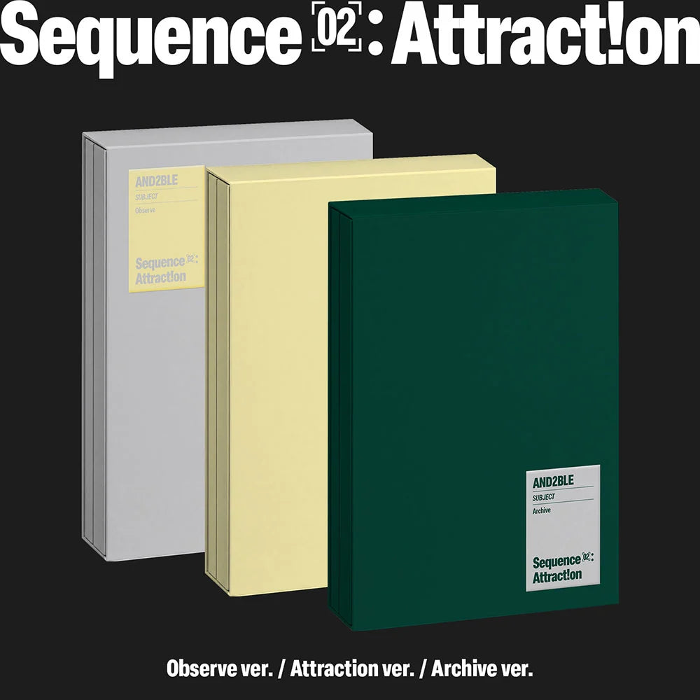 (PRE-ORDER) AND2BLE - [SEQUENCE 02: ATTRACTION] 2nd Mini Album PHOTOBOOK Version (RANDOM)