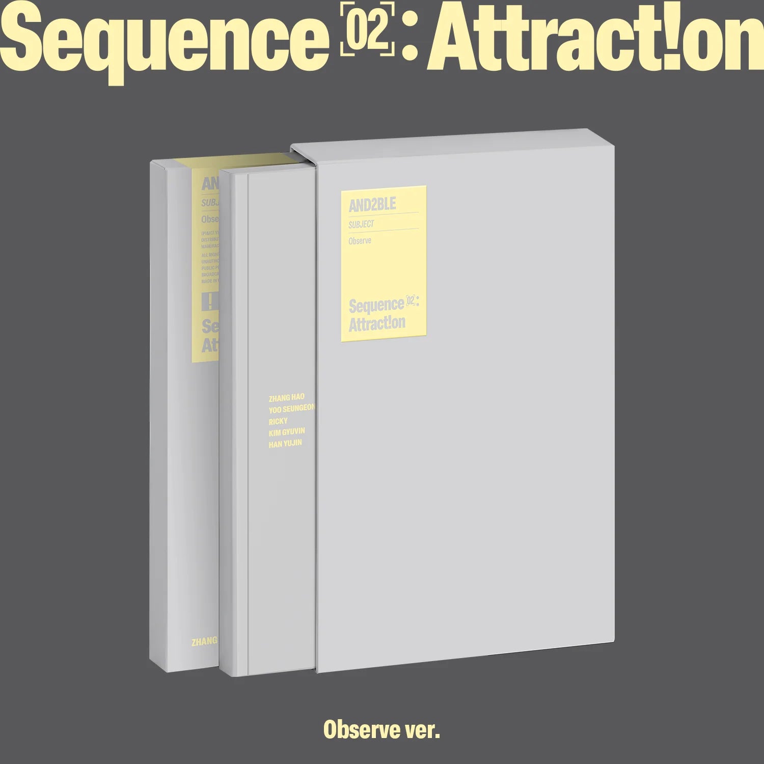(PRE-ORDER) AND2BLE - [SEQUENCE 02: ATTRACTION] 2nd Mini Album PHOTOBOOK Version (RANDOM)