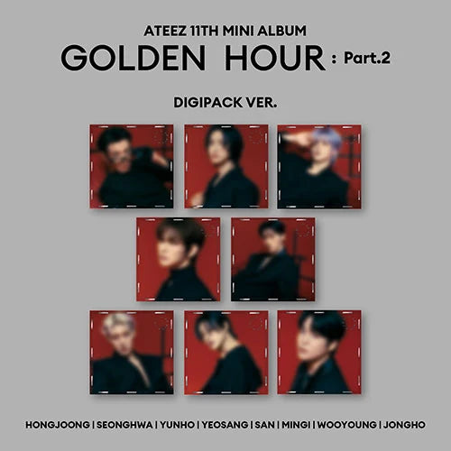 ATEEZ - [GOLDEN HOUR: PT. 2] 11th EP Album DIGIPACK Version