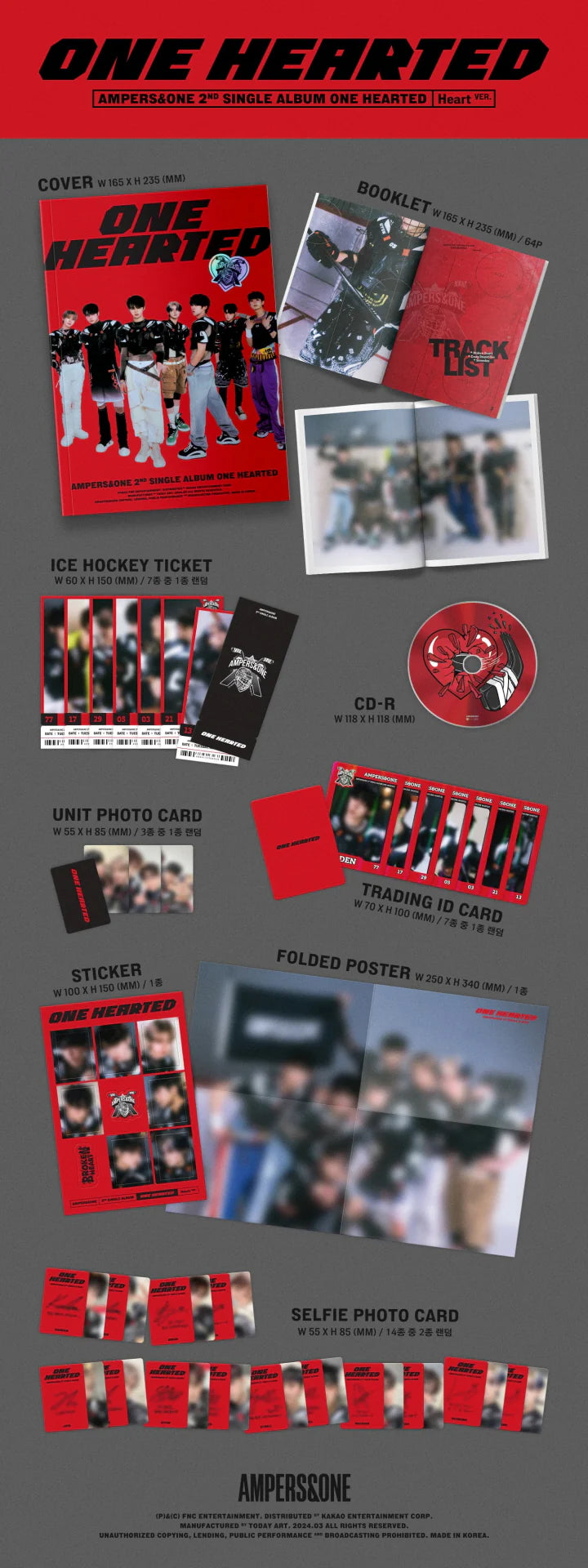 AMPERS&ONE - [ONE HEARTED] 2nd Single Album