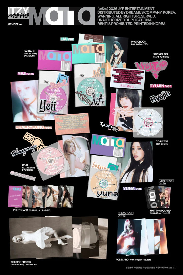 ITZY - [MOTTO] Mini Album MEMBER Version