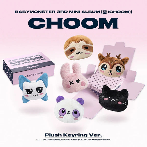 BABYMONSTER - [춤 (CHOOM)] 3rd Mini Album PLUSH KEYRING Version