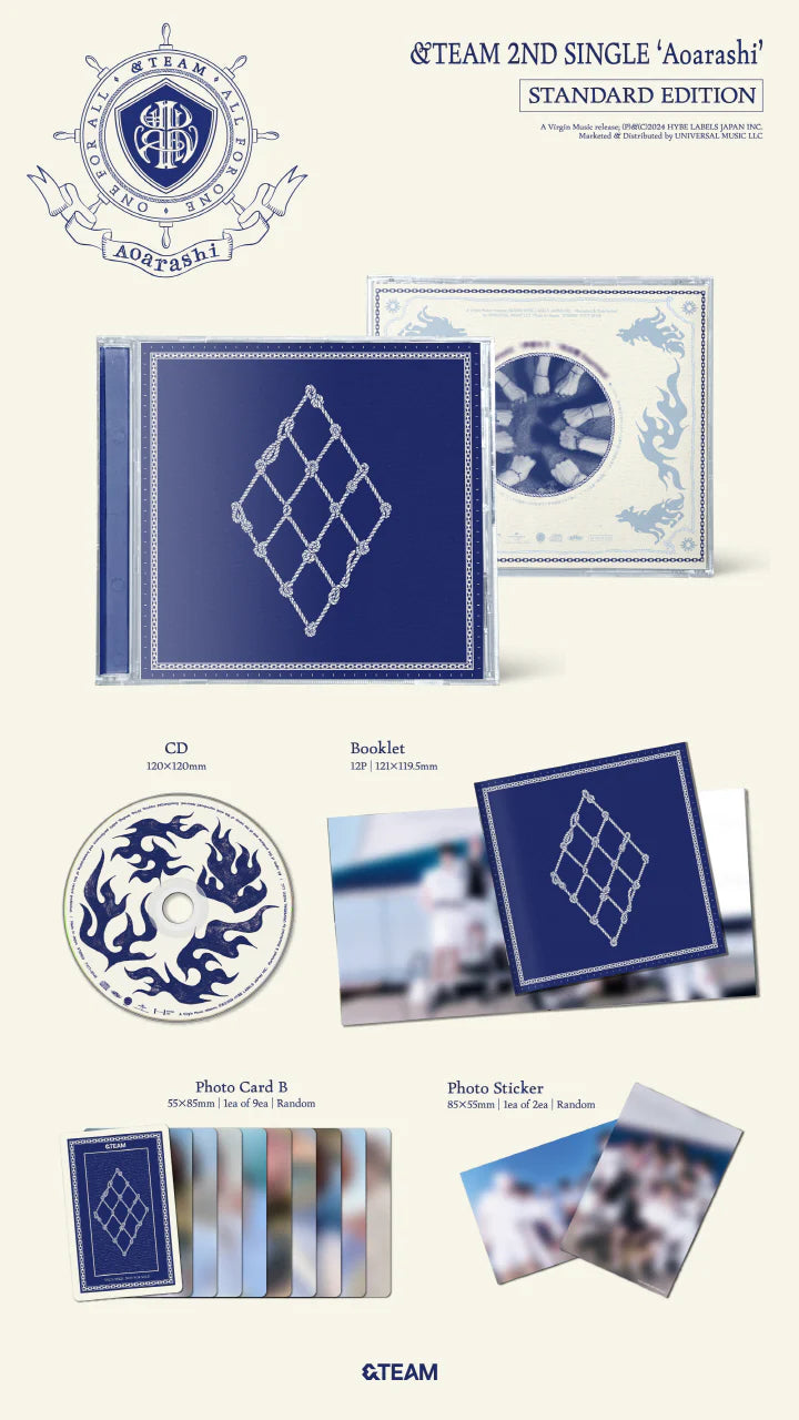 &TEAM - [AOARASHI] 2nd Single Album