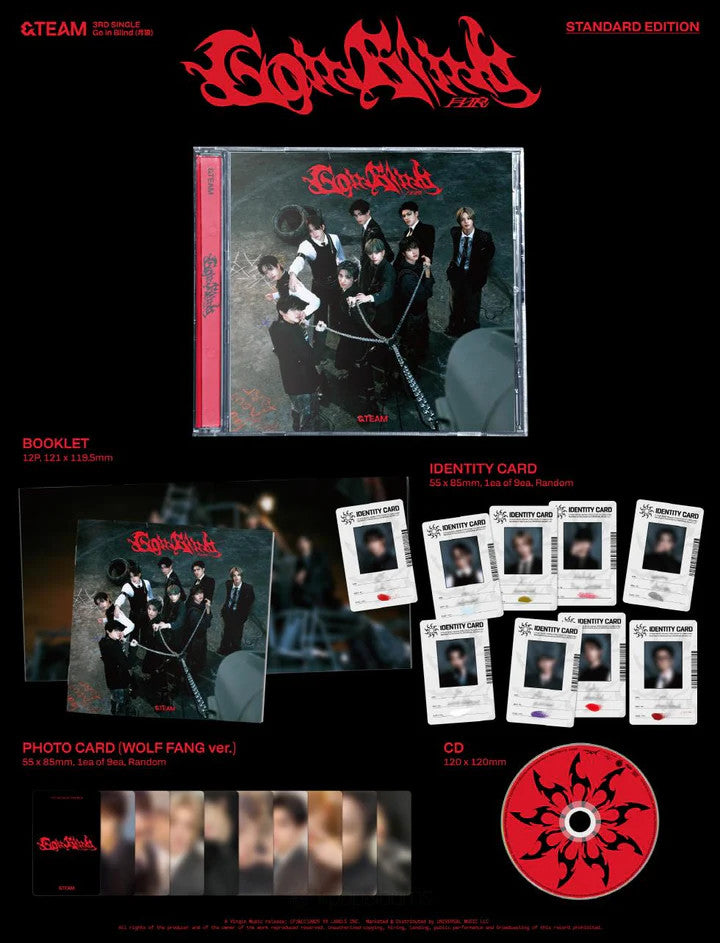 &TEAM - [GO IN BLIND] 3rd Single Album