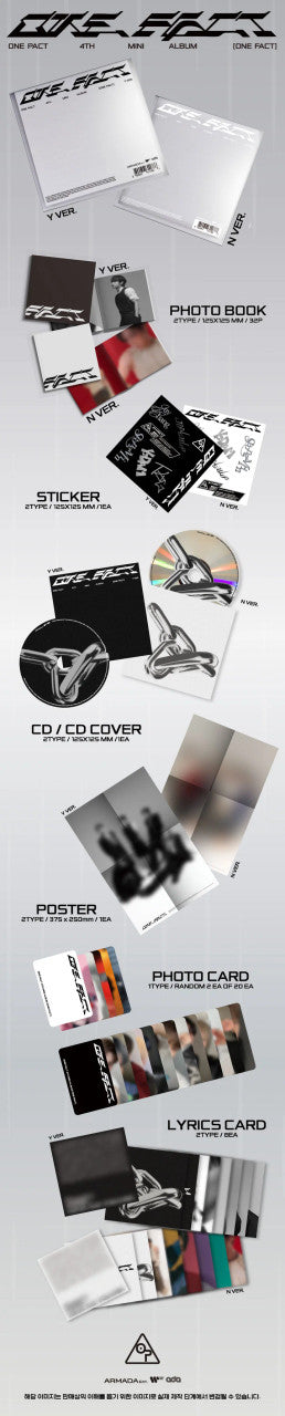 ONE PACT - [ONE FACT] 4th Mini Album RANDOM Version