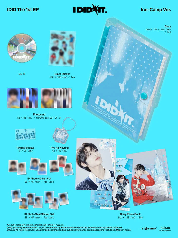 IDID - [I DID IT] 1st EP Album Special Edition ICE-CAMP Version