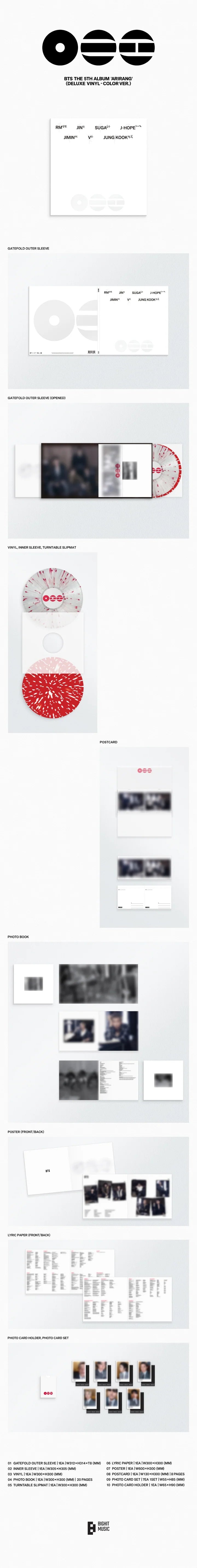 BTS - [ARIRANG] 5th Album DELUXE VINYL Version