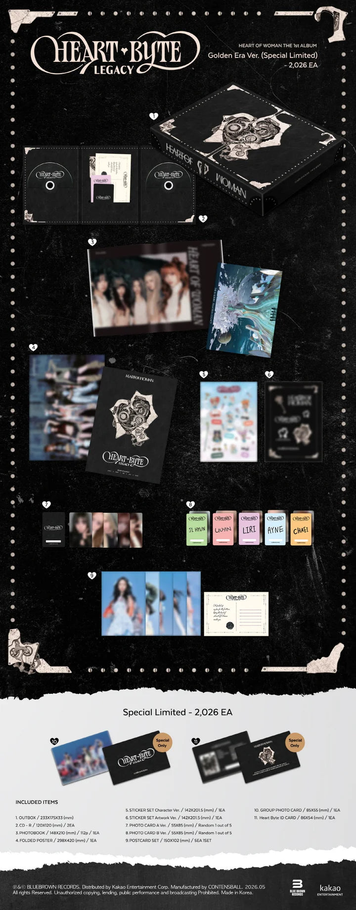 HEART OF WOMAN -[HEART BYTE : LEGACY] 1st Album GOLDEN ERA Version
