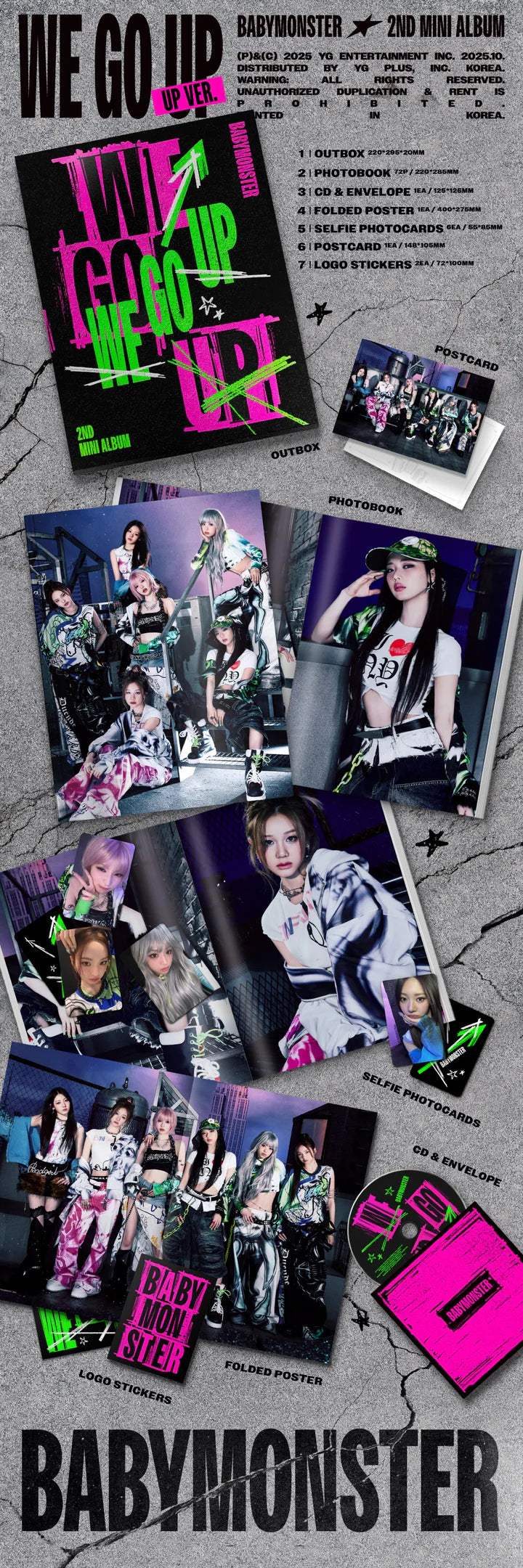BABYMONSTER - [WE GO UP] 2ND MINI ALBUM