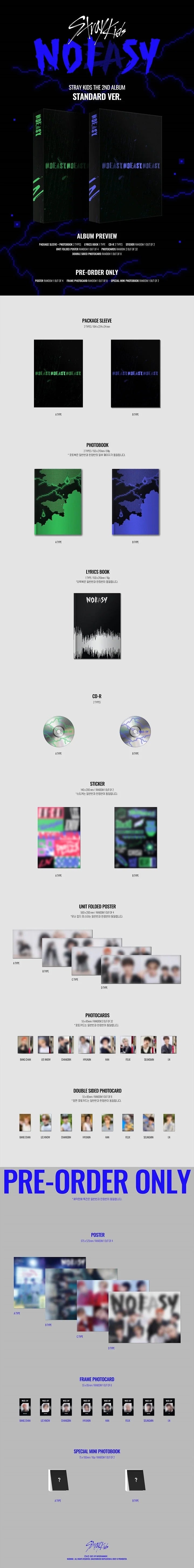 STRAY KIDS - [NOEASY] 2nd Album STANDARD