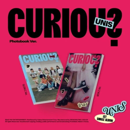 UNIS - [CURIOUS] 1st Single Album PHOTOBOOK RANDOM Version