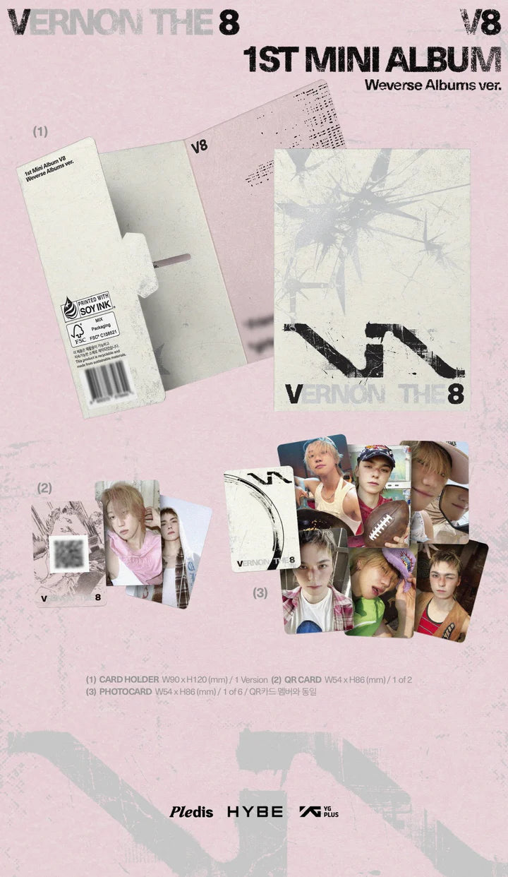 V8 (SEVENTEEN) - [V8] 1st Mini Album WEVERSE ALBUMS Version