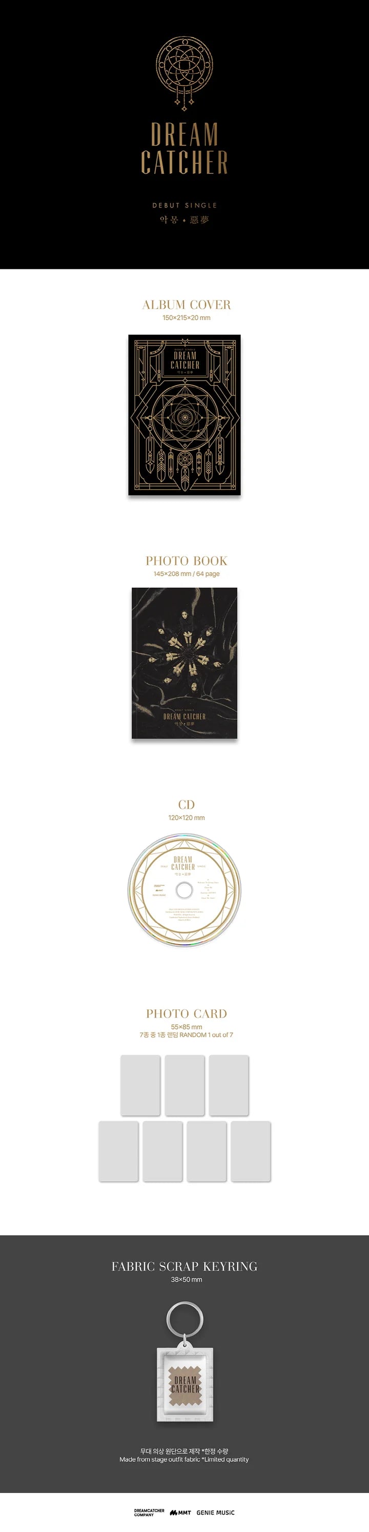 DREAMCATCHER - [NIGHTMARE / 惡夢] Debut Single Album (Re-release)