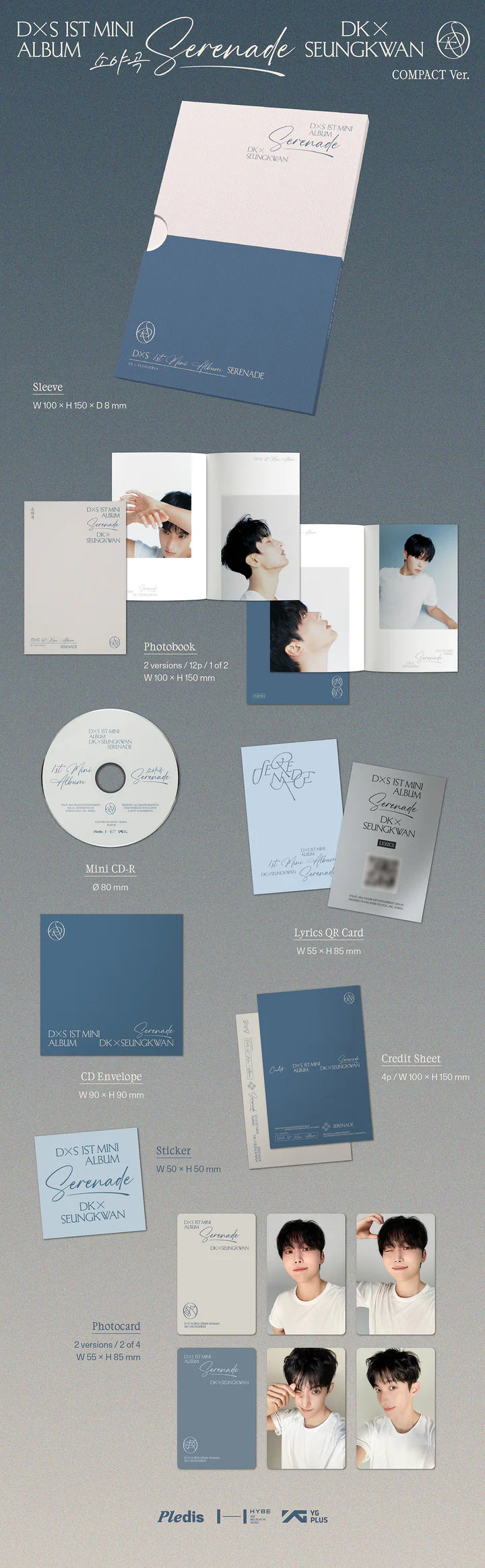 DK X SEUNGKWAN (SEVENTEEN) - [Serenade] 1st Mini Album COMPACT Version