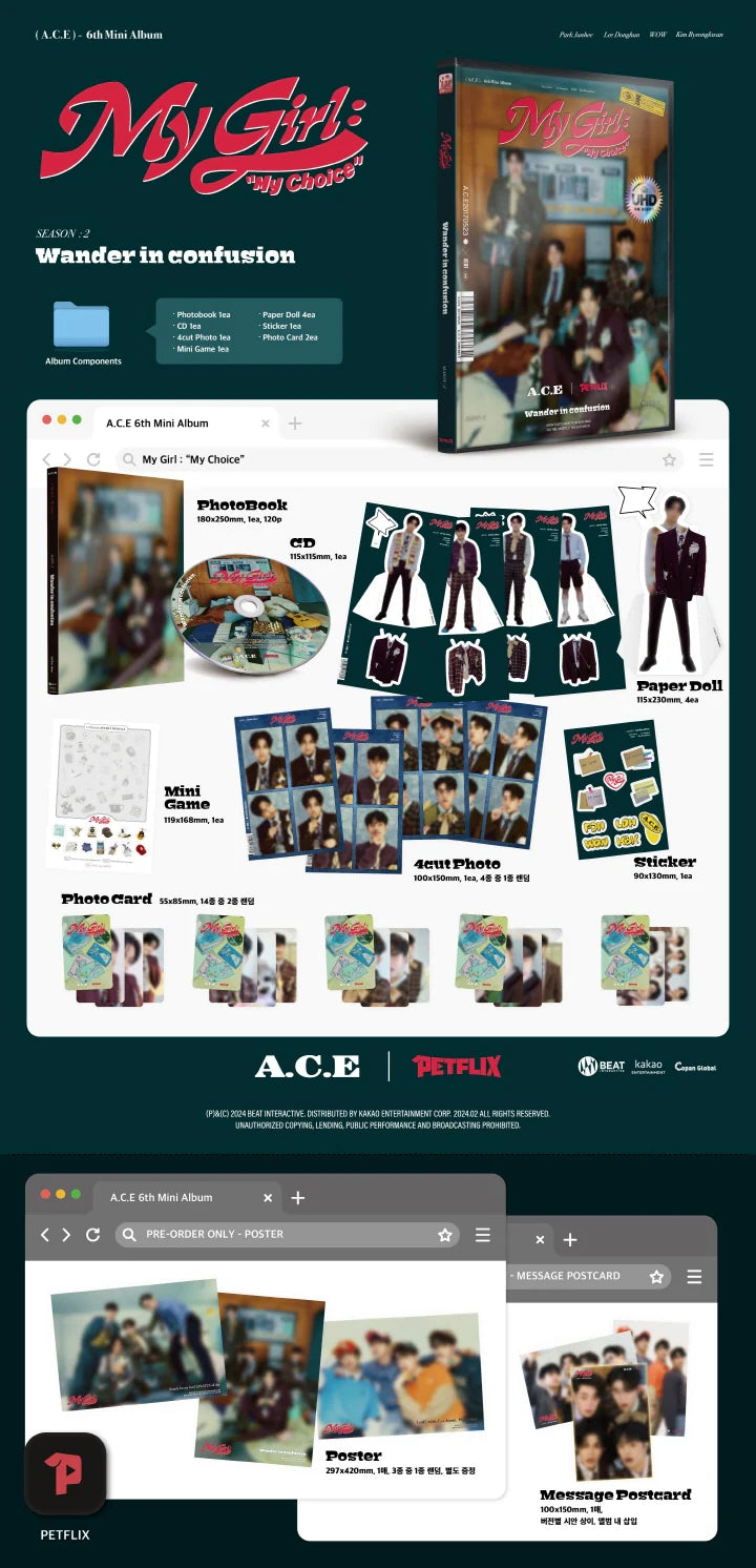A.C.E - [MY GIRL : MY CHOICE] 6th Mini Album