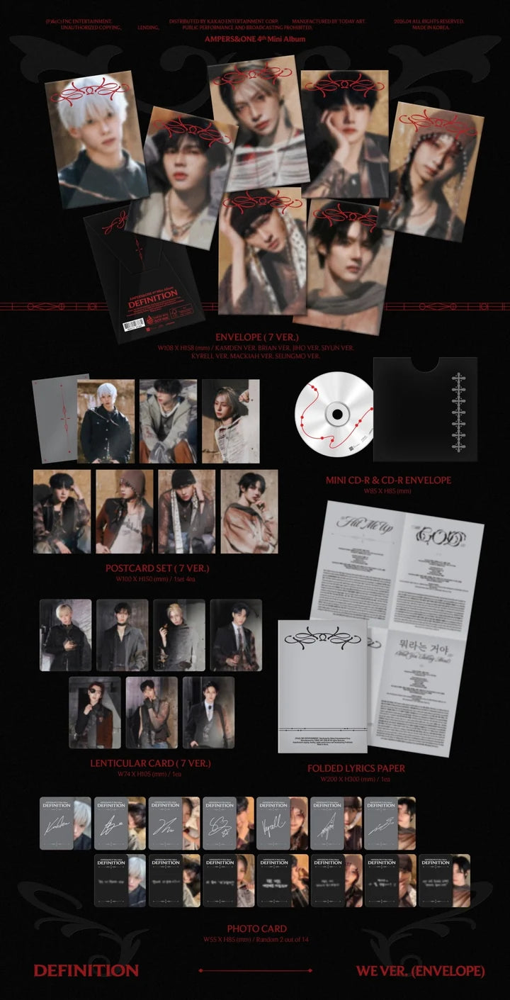 AMPERS&ONE - [DEFINITION] 4th Mini Album WE RANDOM Version