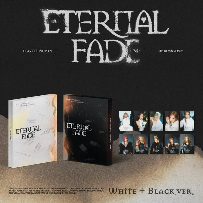 (PRE-ORDER) HEART OF WOMAN - [ETERNAL FADE] 1st Mini Album