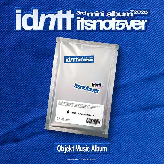 IDNTT - [ITSNOTOVER] 3rd Mini Album OBJEKT MUSIC ALBUM Version