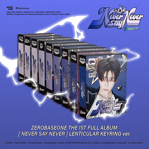 ZEROBASEONE - [NEVER SAY NEVER] 1st Full Album (LENTICULAR KEYRING Version)