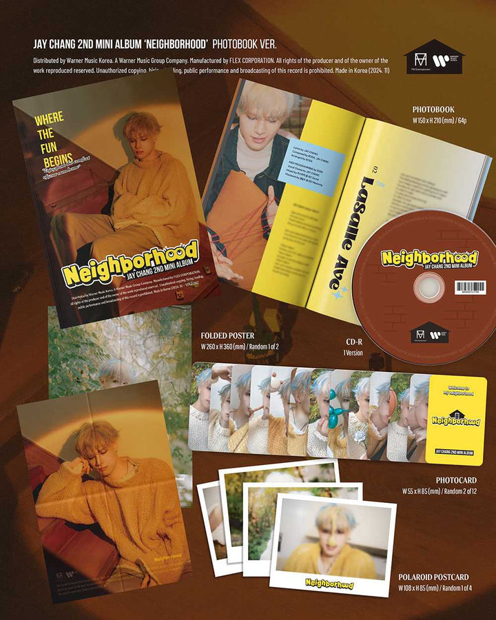 JAY CHANG - [NEIGHBORHOOD] 2nd Mini Album PHOTOBOOK Version