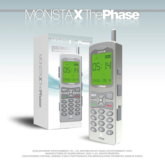 (PRE-ORDER) MONSTA X - [THE PHASE] EP Album MX-0514 TABLE CLOCK Version
