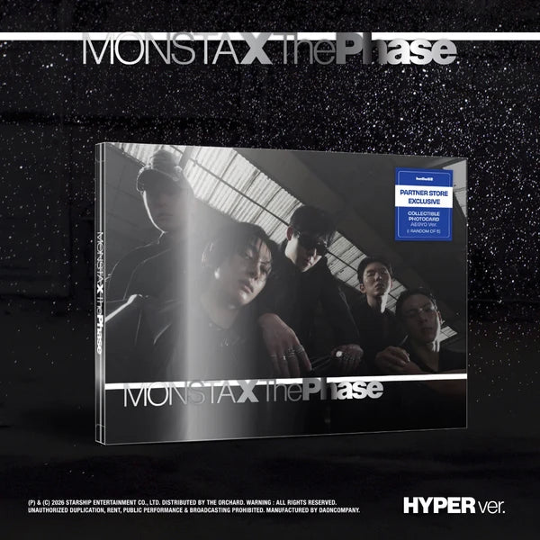 MONSTA X - [THE PHASE] EP Album *PARTNER STORE EXCLUSIVE*