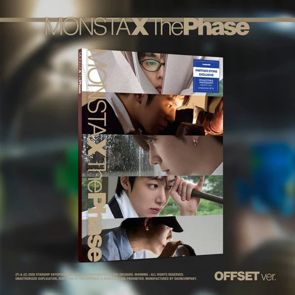 MONSTA X - [THE PHASE] EP Album *PARTNER STORE EXCLUSIVE*
