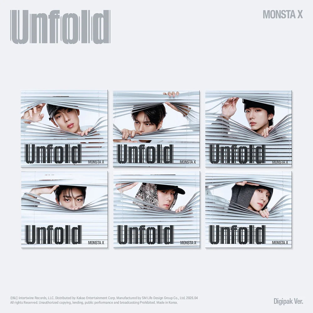 MONSTA X - [Unfold] American Studio Album DIGIPACK Version