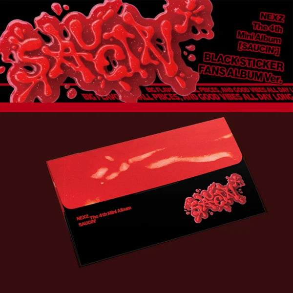 (PRE-ORDER) NEXZ - [SAUCIN'] 4th Mini Album STICKER FANS ALBUM Version (RANDOM)
