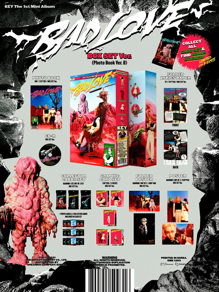 KEY - [BAD LOVE] 1st Mini Album BOX SET Version