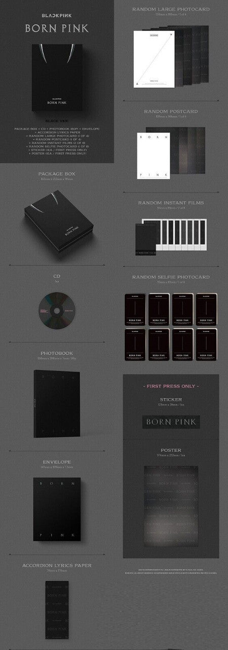 BLACKPINK - [BORN PINK] 2nd Album Box Set (RANDOM Version) – The