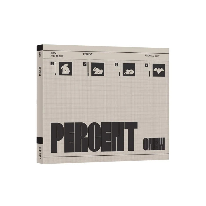 ONEW - [PERCENT] 2nd Album DIGIPACK Version