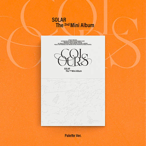 SOLAR (MAMAMOO) - [COLOURS] 2nd Mini Album PALETTE Version