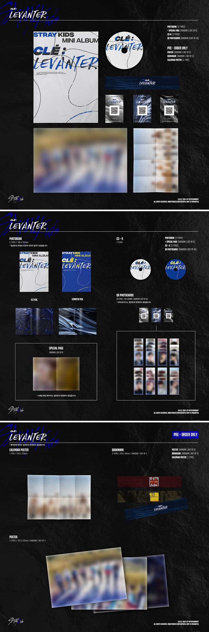 STRAY KIDS - [CLE: LEVANTER] 5th Mini Album Normal Edition