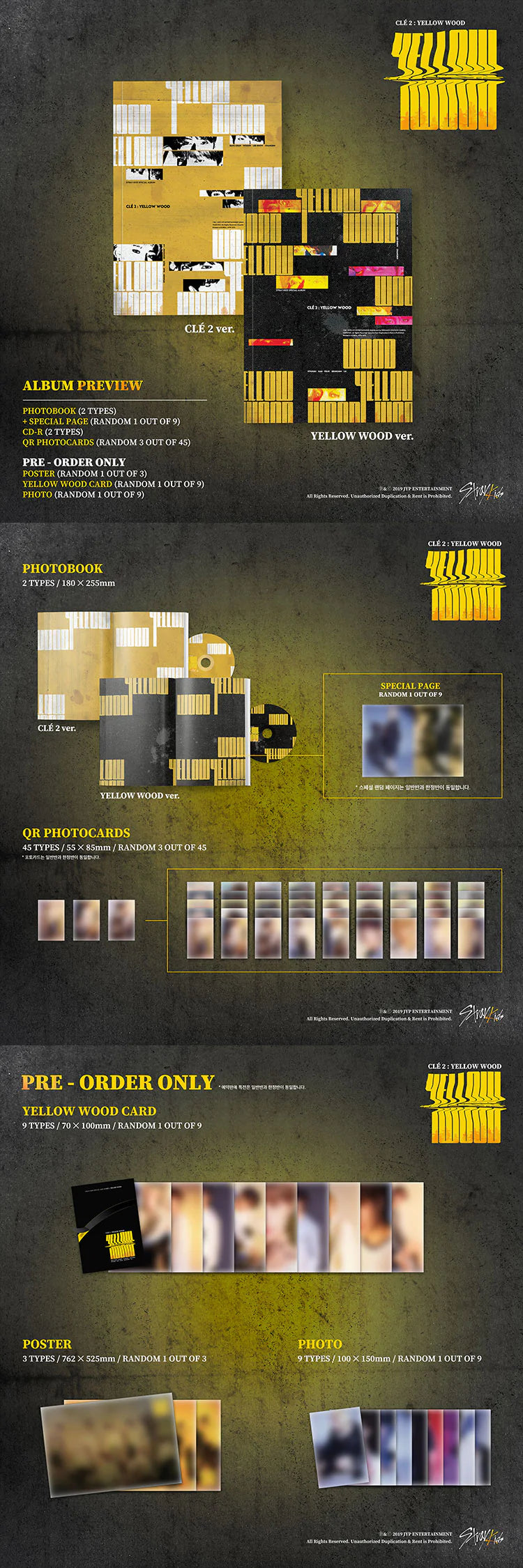 STRAY KIDS - [CLE 2: YELLOW WOOD] Special Album Normal Edition