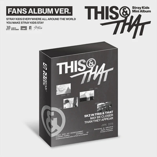 STRAY KIDS - [THIS & THAT] 10th Mini Album FANS ALBUM Version