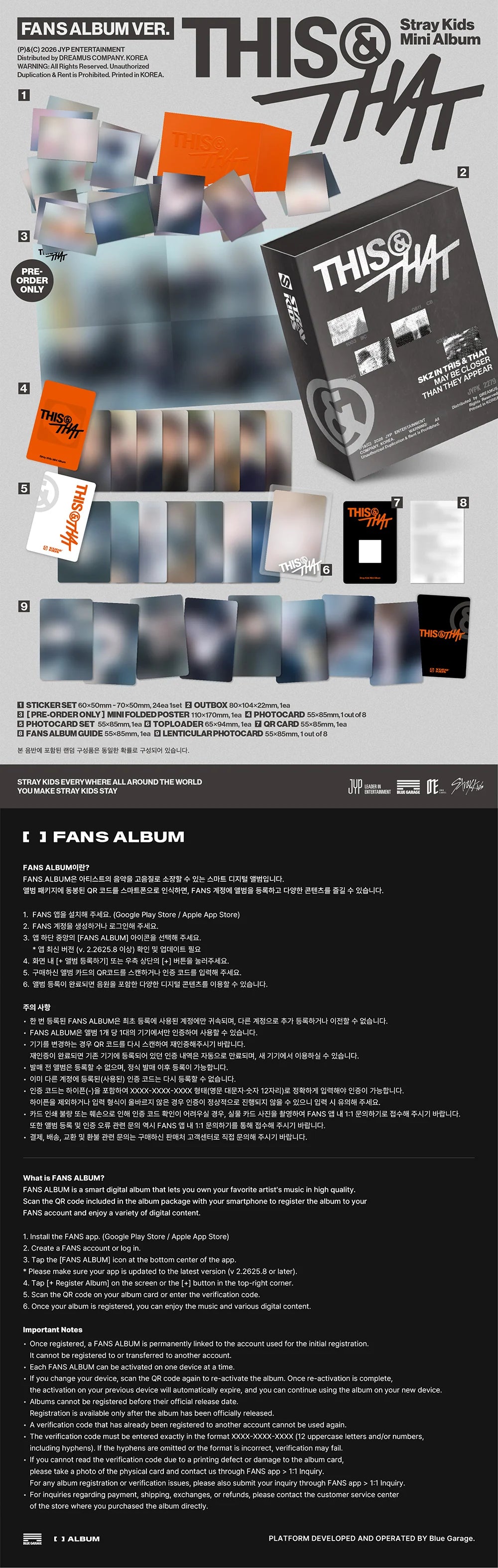 STRAY KIDS - [THIS & THAT] 10th Mini Album FANS ALBUM Version