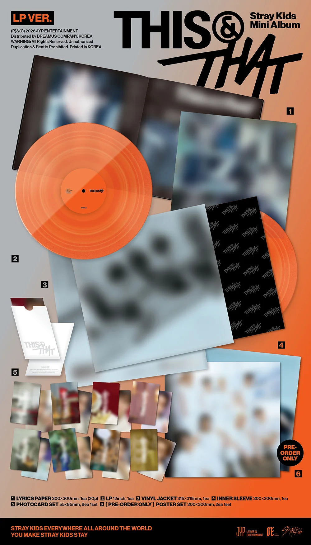 (PRE-ORDER) STRAY KIDS - [THIS & THAT] 10th Mini Album LP Version