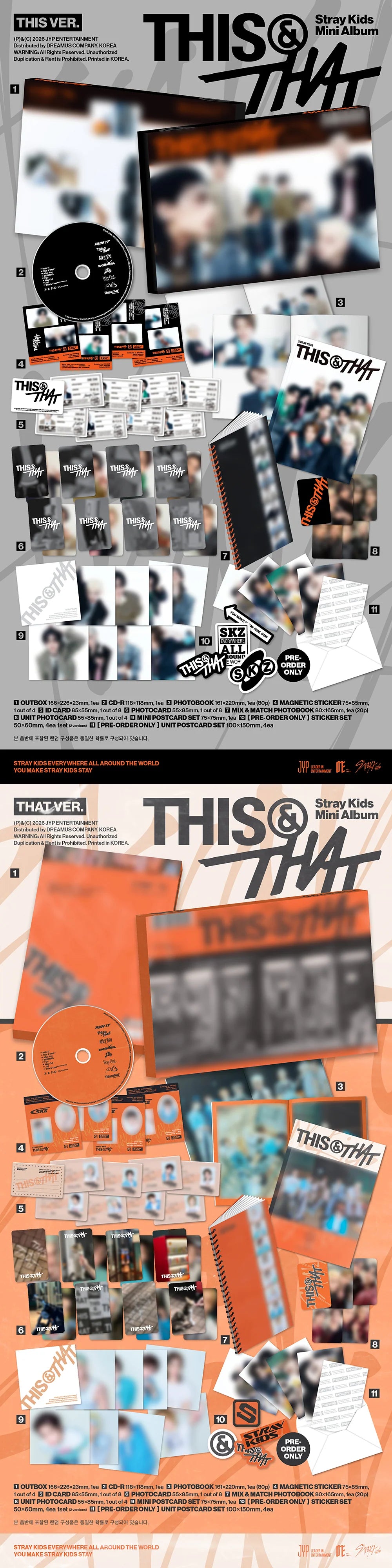 STRAY KIDS - [THIS & THAT] 10th Mini Album