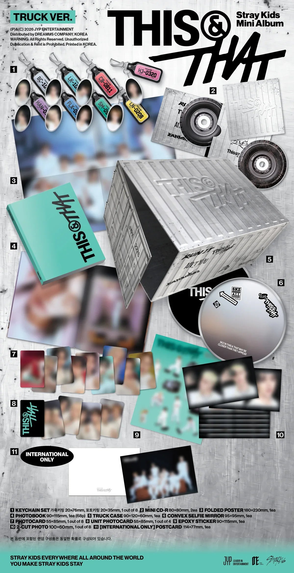 (PRE-ORDER) STRAY KIDS - [THIS & THAT] 10th Mini Album TRUCK Version